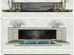 精品山水景墙 融合传统与现代的园林景观设计